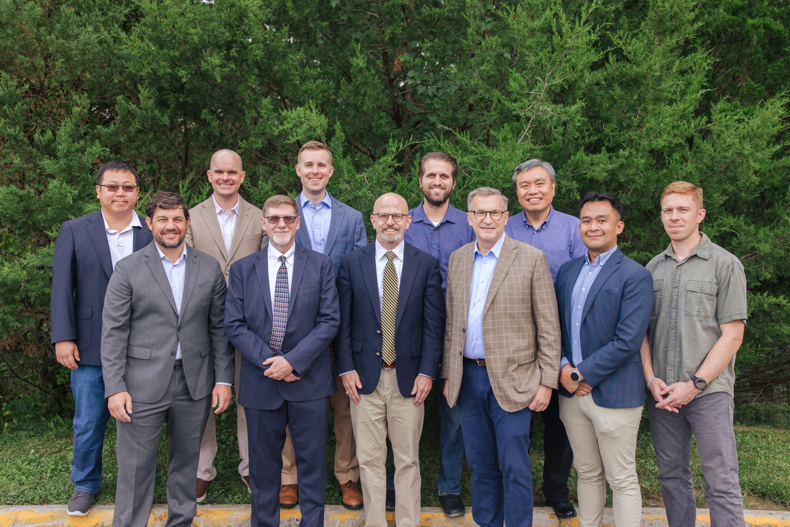 The elders and deacons of Christ Presbyterian Church Burke standing together